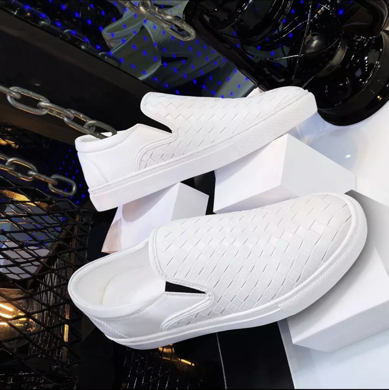 [Hoàn Tiền 15%]Giày lười, Giày Slip On Nam cá tính