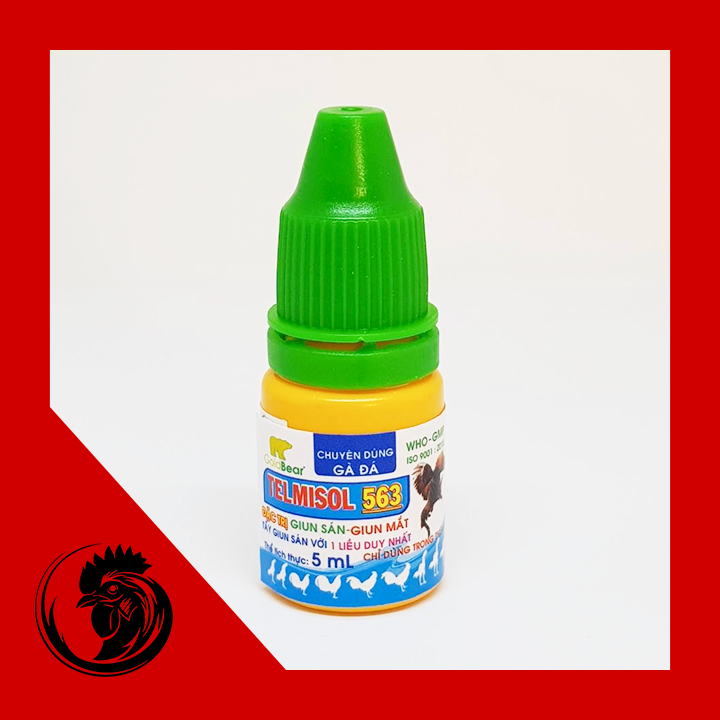 TELMISOL 563 - TẨY GIUN SÁN GIUN MẮT GÀ ĐÁ COMBO 2 LỌ