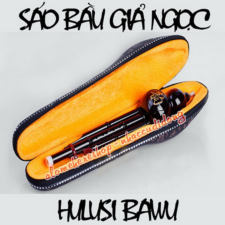 Sáo Bầu Giả Ngọc Nâu Đen Tone Bb