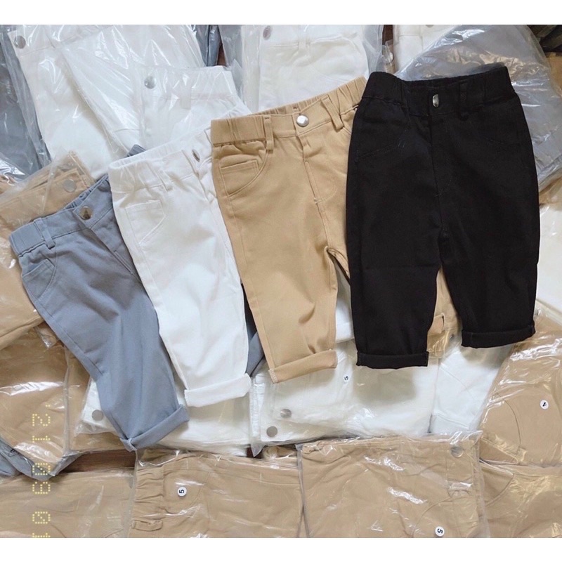Quần kaki 1 cúc siêu đẹp cho bé