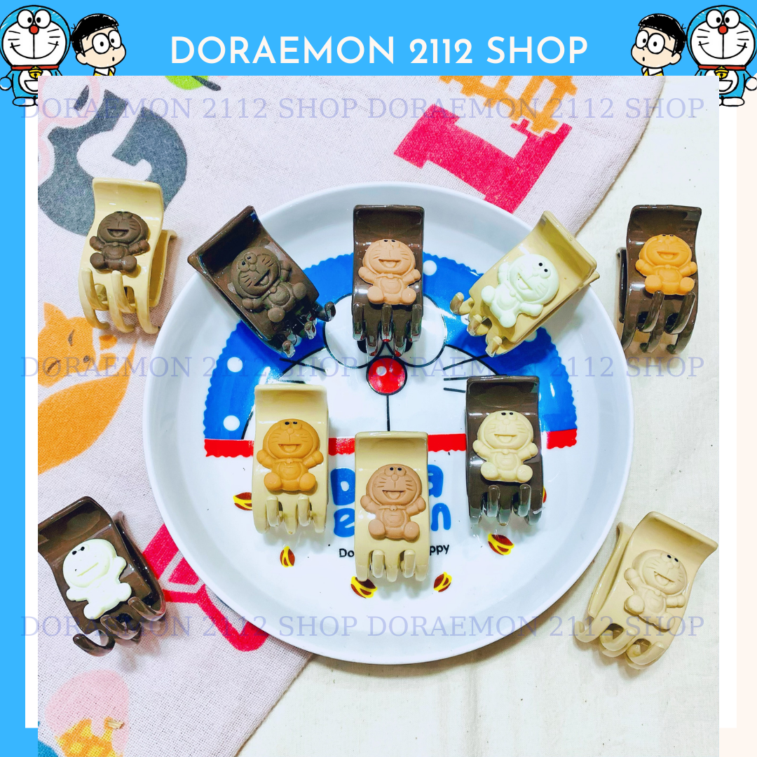 Kẹp tóc Doraemon Kẹp càng cua 5 răng 3 răng