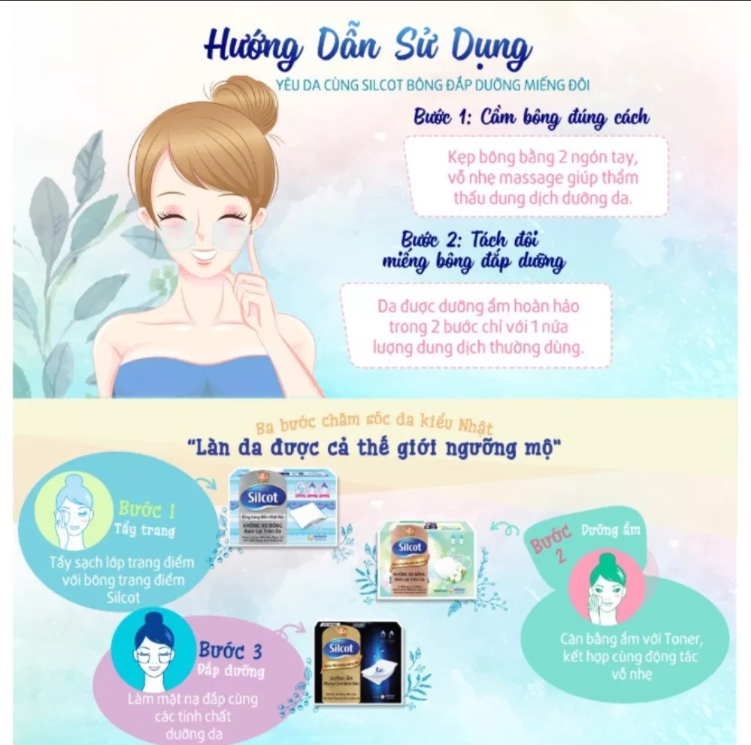 Bông tẩy trang Silcot