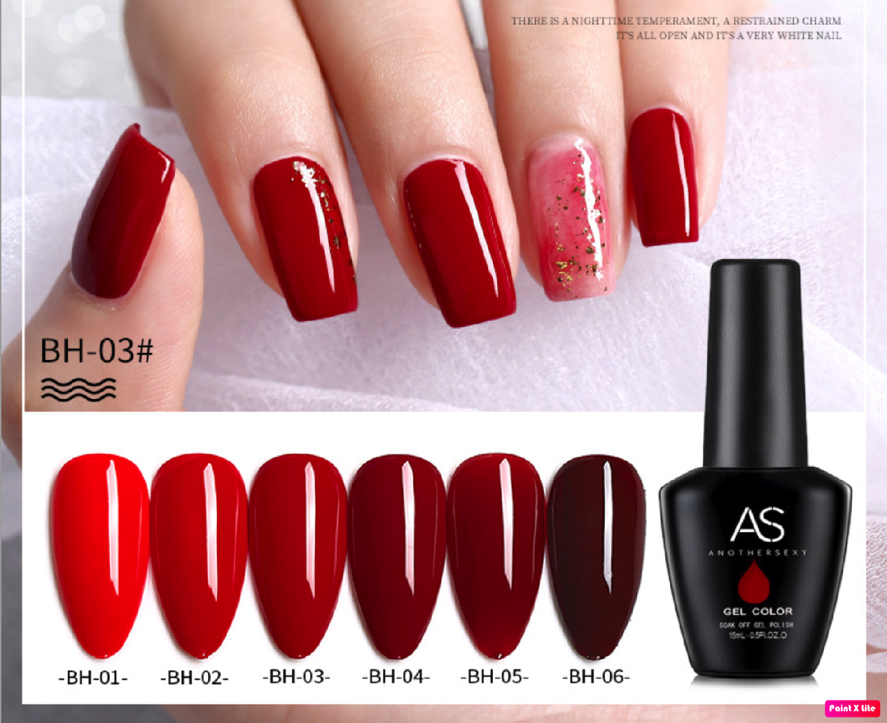 Sơn Gel AS Chai Đen Mã BH 15ml