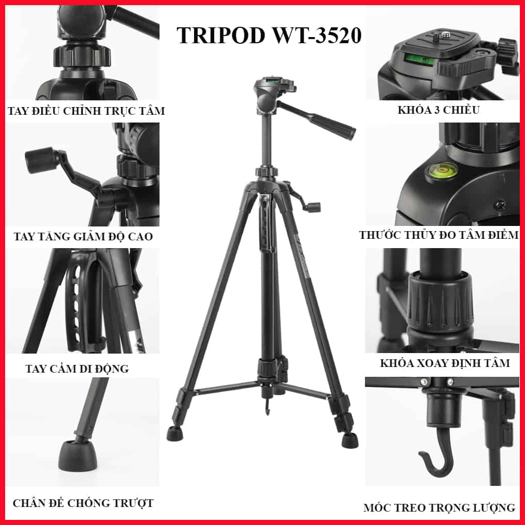 Chân Máy Ảnh Tripod WEIFENG WT-3520