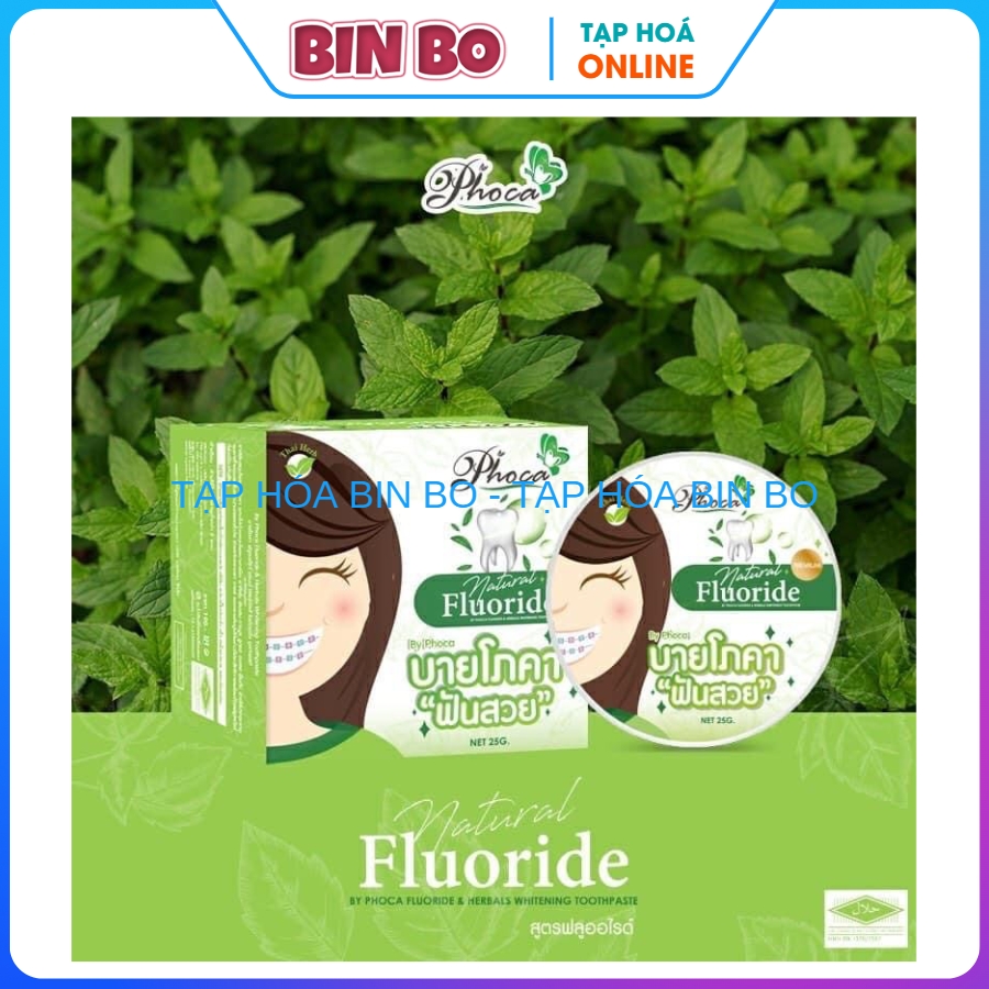 Combo Kem đánh răng Phoca Thái Lan và bàn chải kẻ răng