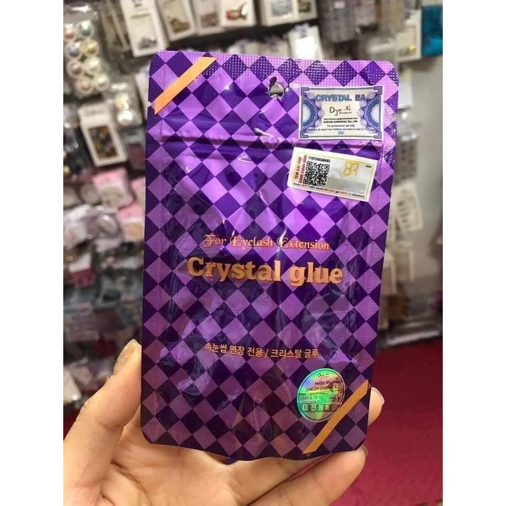 Keo Nối Mi Mắt Tím Crystal Glue
