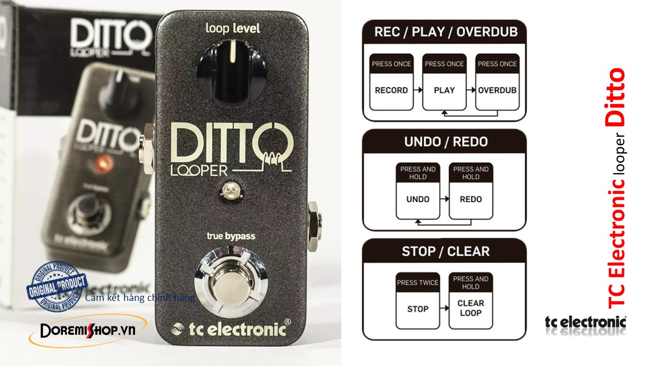 Pedal thu phát đàn guitar TC Electronic Looper Ditto