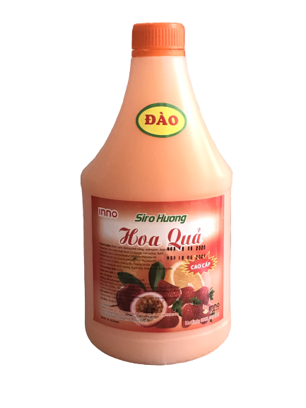 Siro hoa quả can tròn 2lít vị Đào