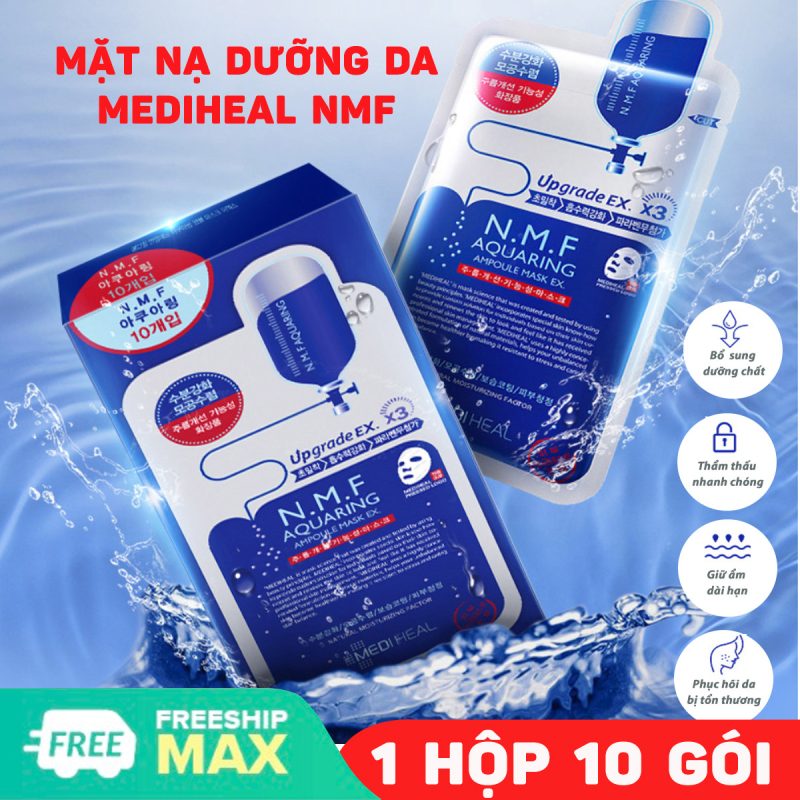 Mặt nạ dưỡng da cấp ẩm ( Combo 10 Gói ) Mediheal NMF Hàn Quốc giúp phục hồi và tái tạo dưỡng trắng da giữ ẩm nhập khẩu