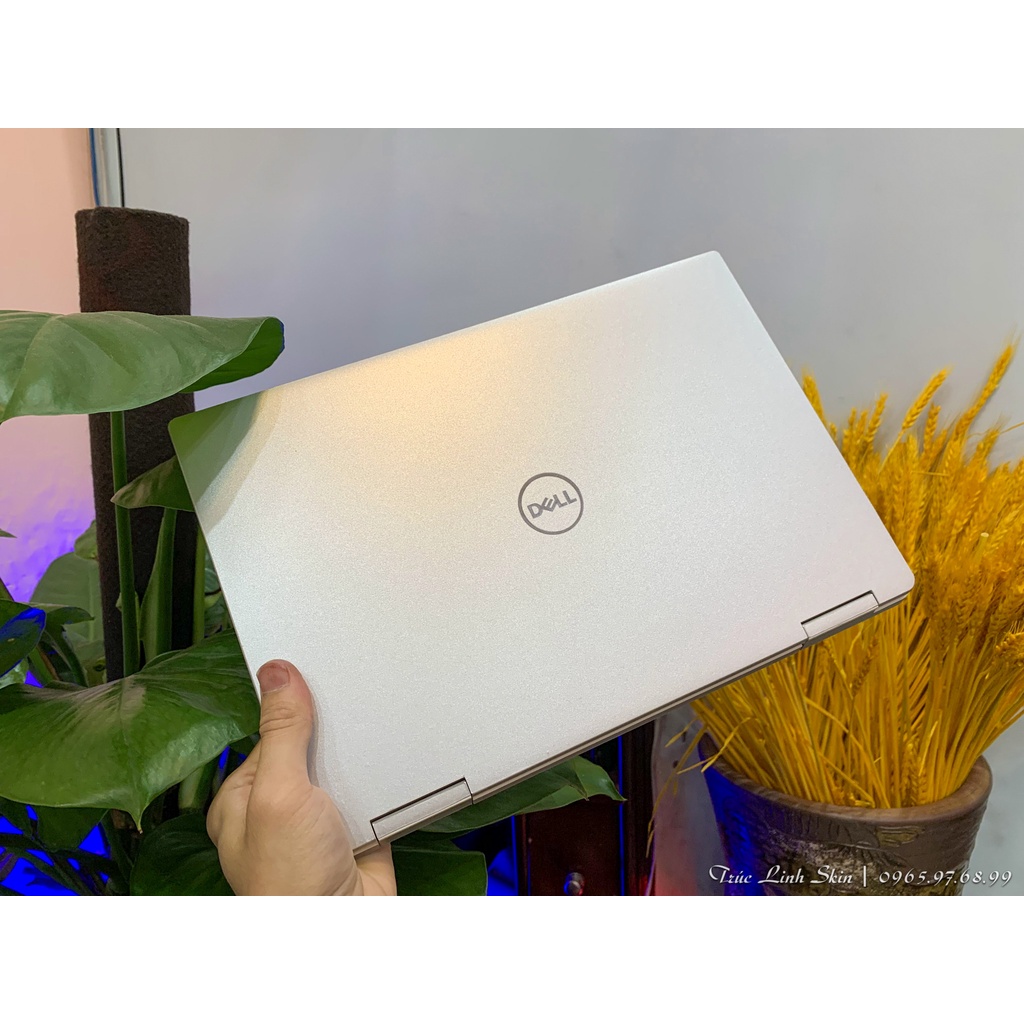 Skin dán Laptop Dell màu Chrome bạc mịn