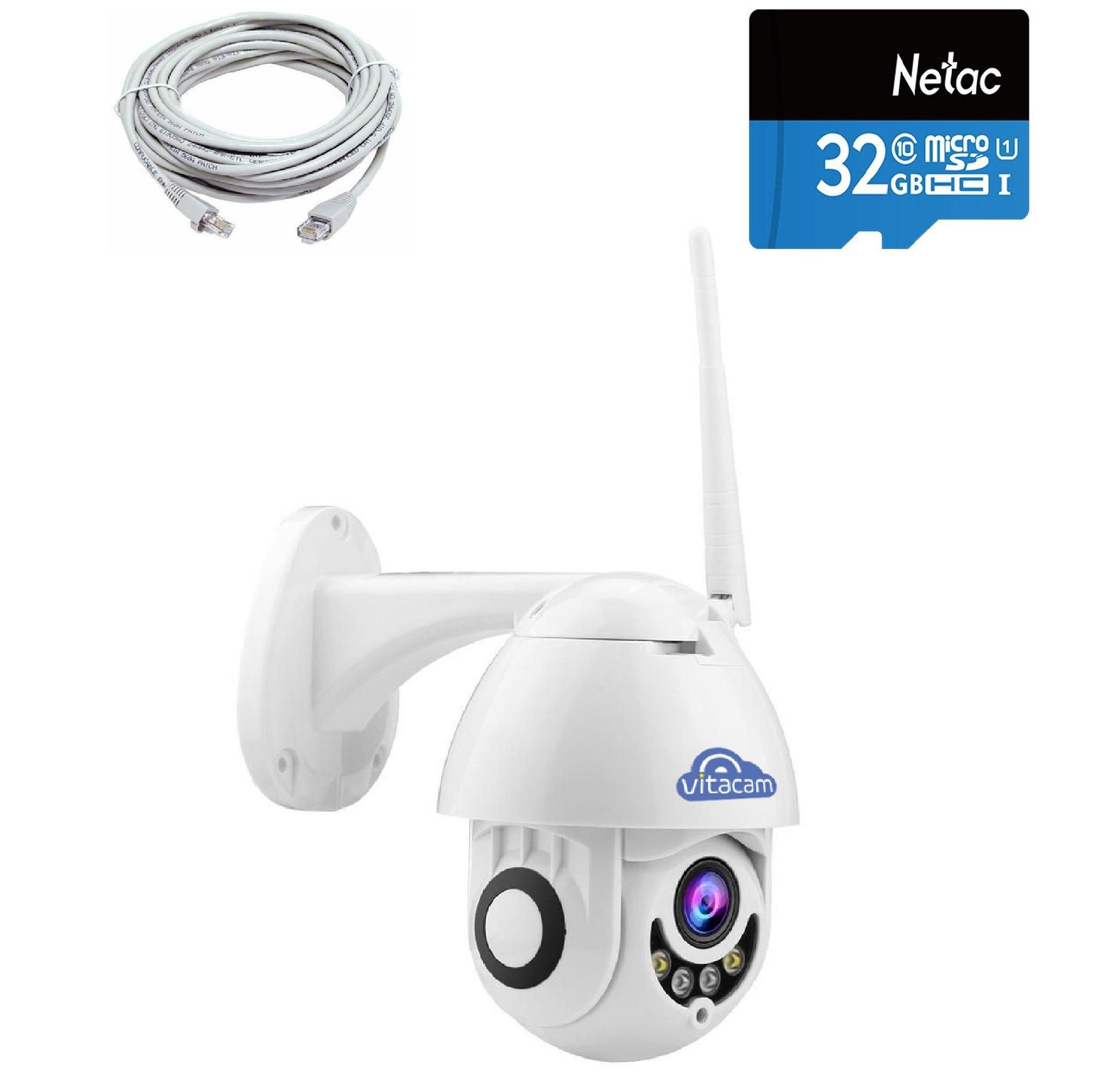 [TẶNG CÁP MẠNG 10M VÀ THẺ NHỚ 32G] CAMERA VITACAM DZ1080S