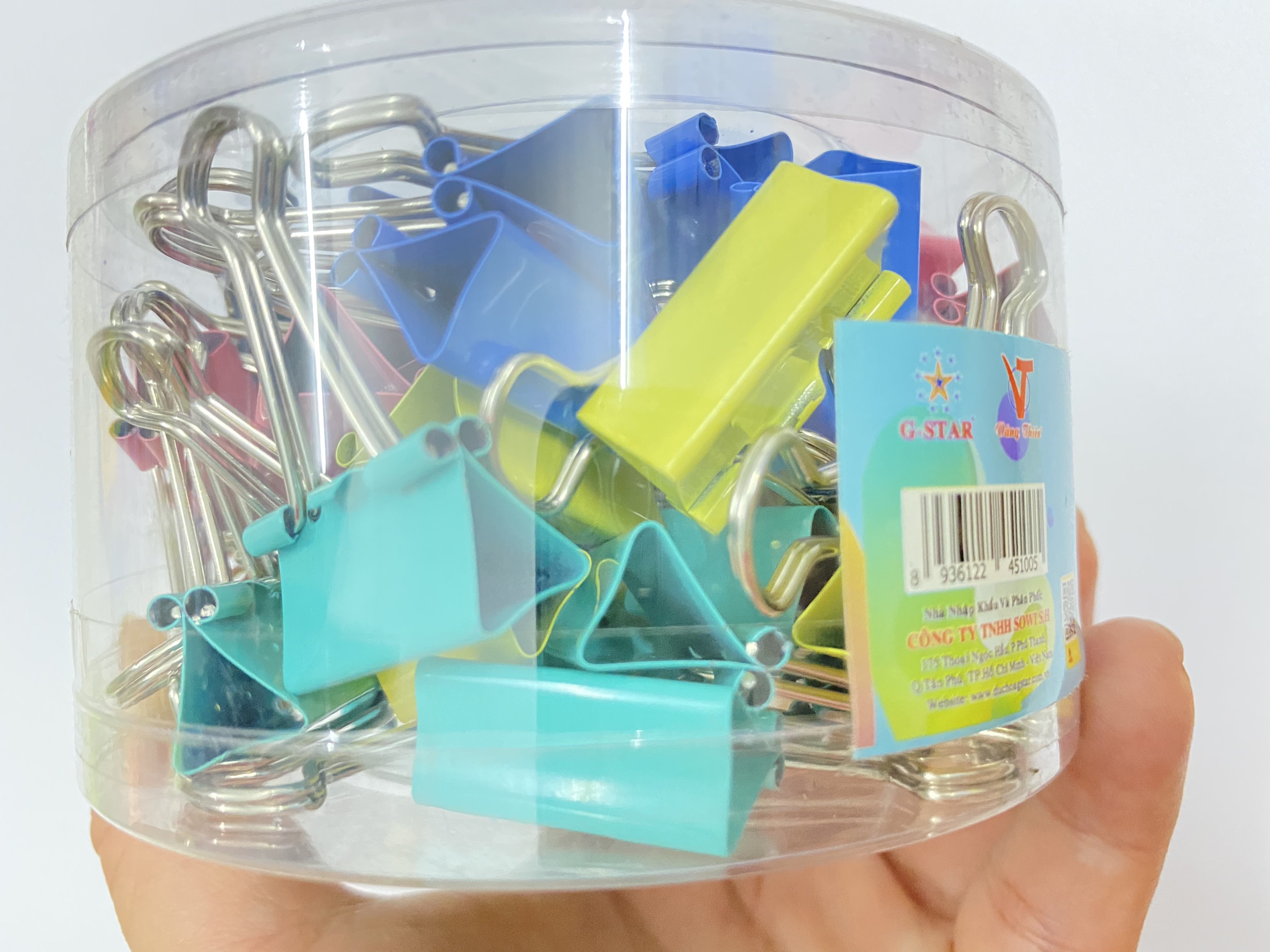 KẸP BƯỚM MÀU GSTAR-NHIỀU SIZE+MÀU (BINDER CLIPS)
