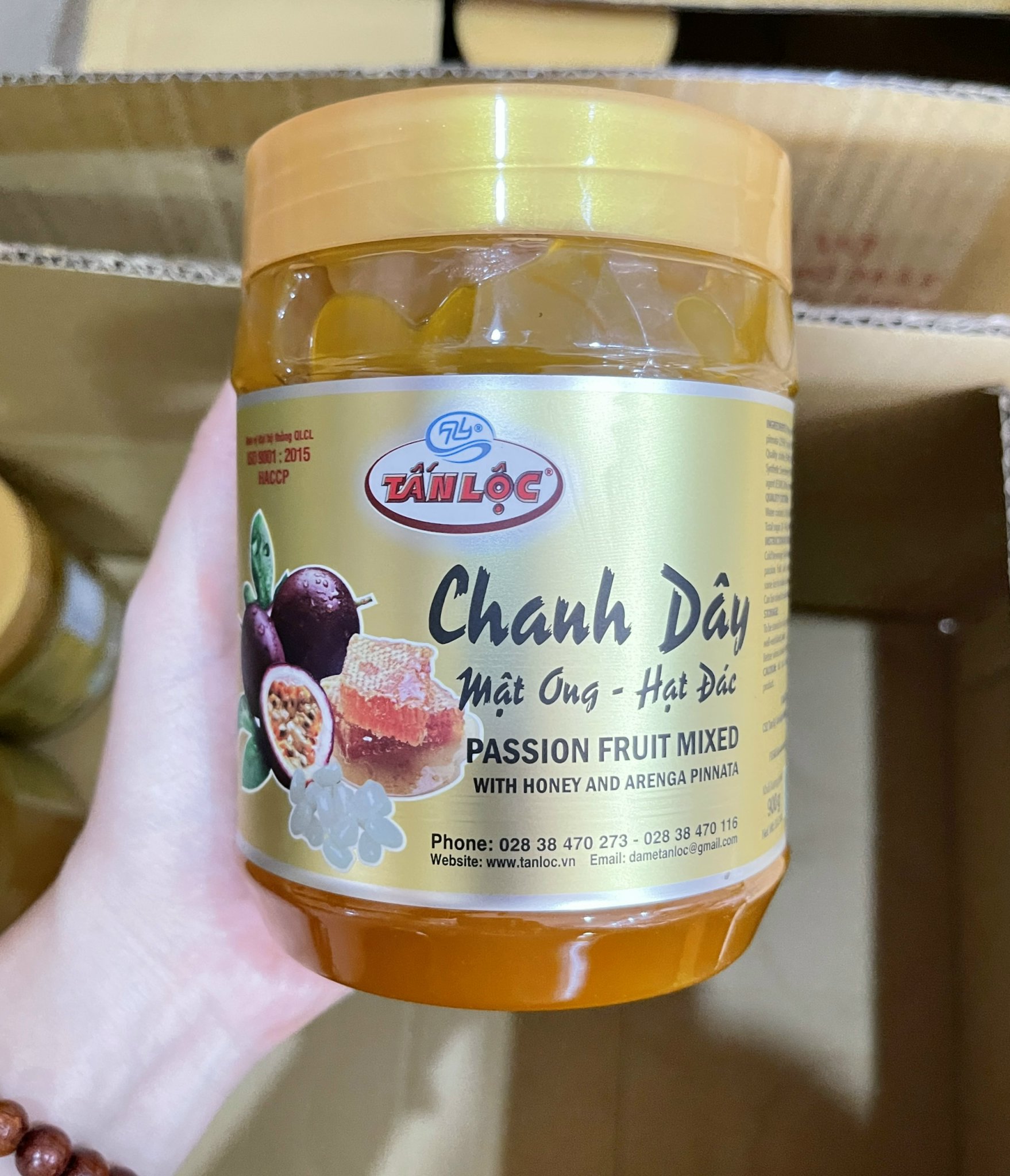 Chanh Dây Mật Ong Hạt Đác - thương hiệu TẤN LỘC