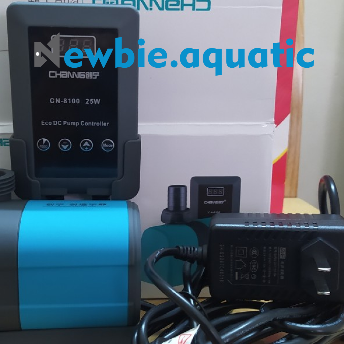Máy bơm Chaning CN 8100 - Bơm chống giật DC Pump DC24V phù hợp chơi bể cá cảnh, thủy sinh