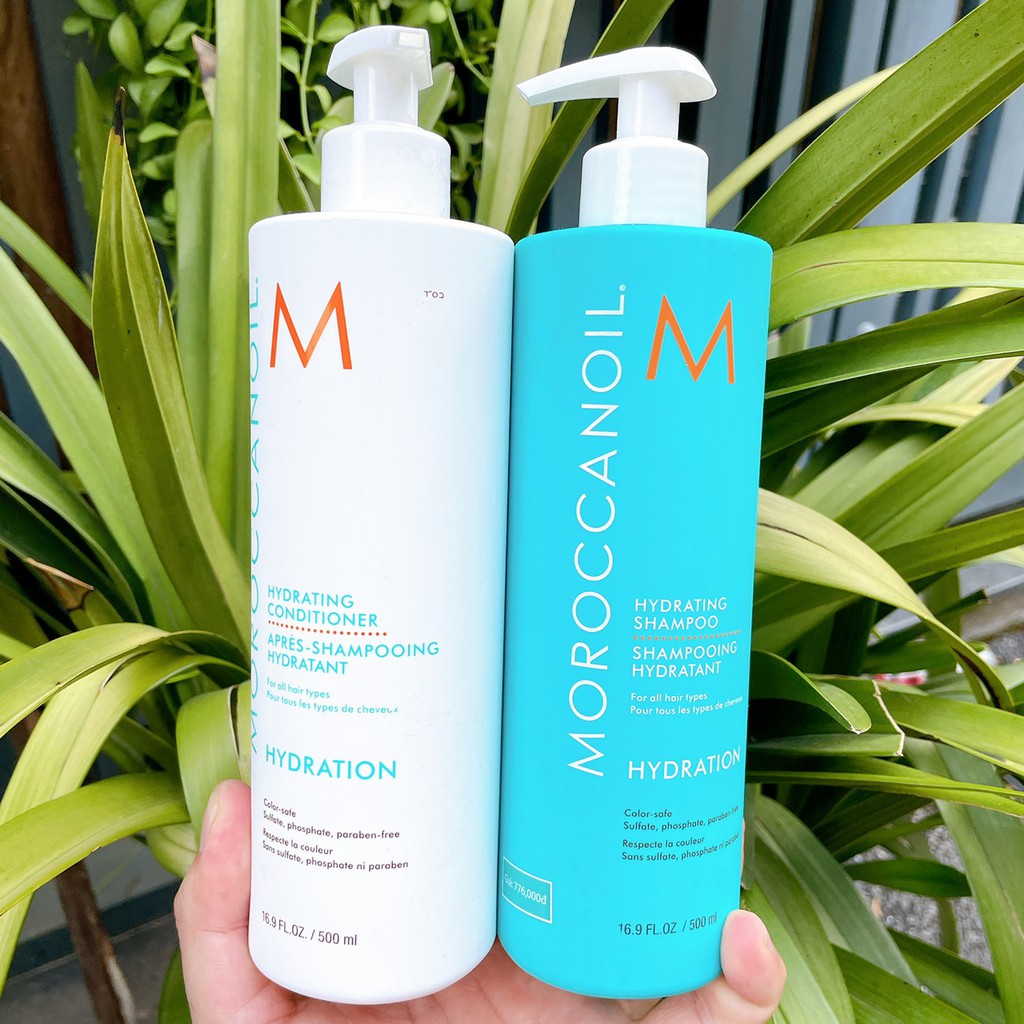 Dầu gội xả dưỡng ẩm moroccanoil hydration hydrating 500mlx2