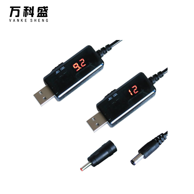USB Boost Converter Boost Converter DC 5V to 9V 12V USB cable + 3.5x1.35mm power supply/power converter/charger connector