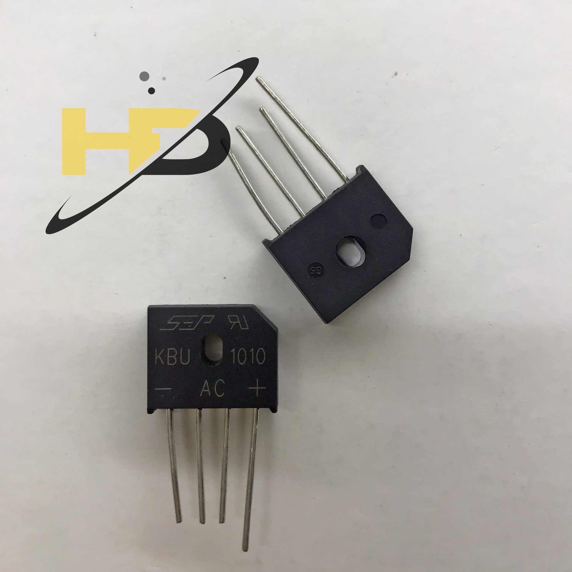 (Bộ 3 Con) Chỉnh Lưu Cầu KBU1010, Diode Cầu KBU 1010 10A 1000V DIP-4 ...