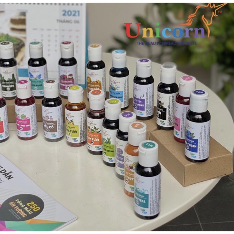 Màu Thực Phẩm Unicorn Color Chai 60gr (N1 - N16)