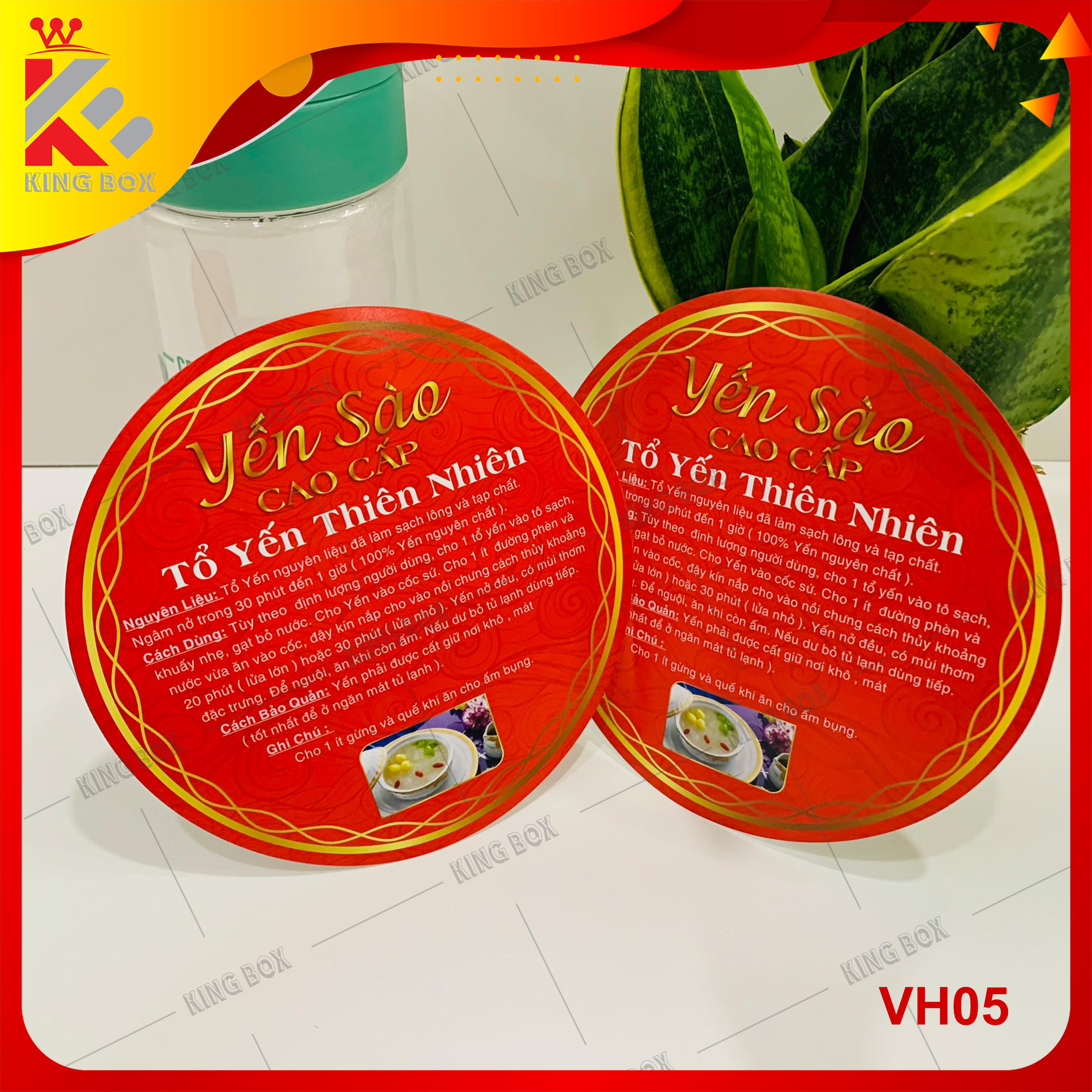 Tem hướng dẫn cách sử dụng yến sào cao cấp