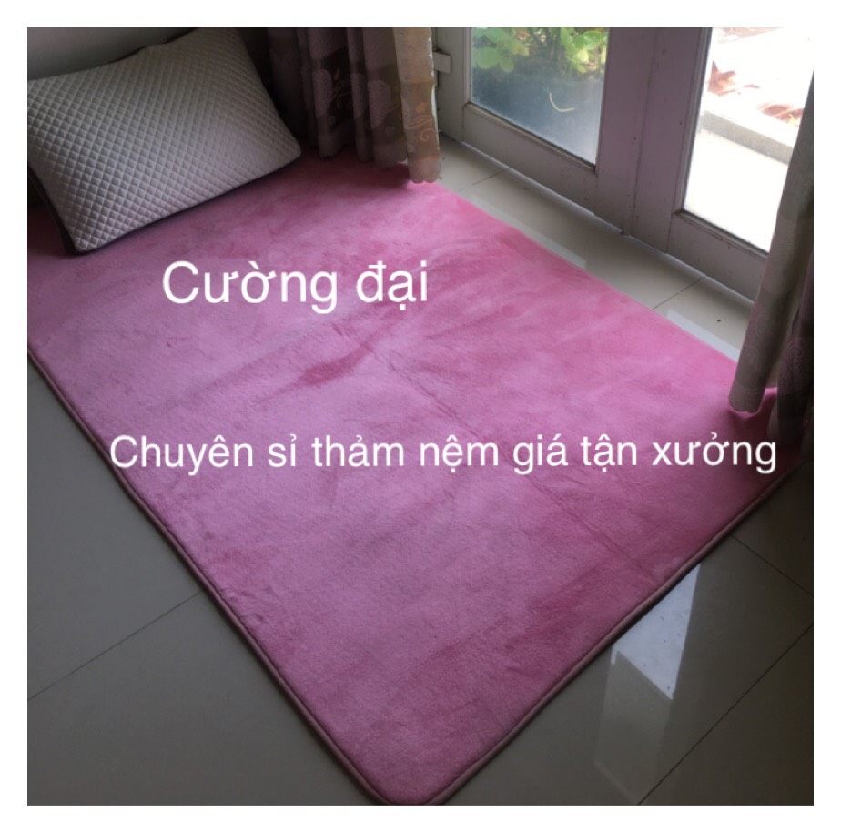 Thảm ngủ văn phòng tiện lợi  thảm lông mỏng size 0.8x1m6 ( màu ngẫu nhiên)