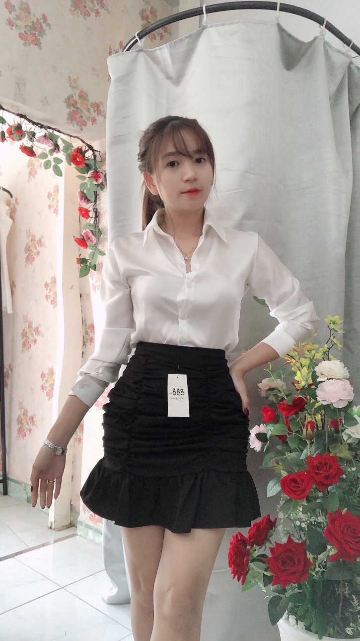 HÌNH THẬT 100% ÁO SƠ MI LỤA CAO CẤP ĐỦ SIZE