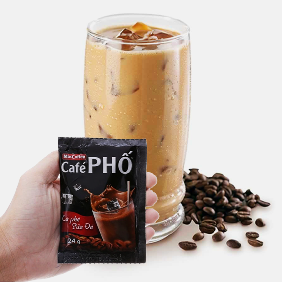 Cafe Phố Sữa Đá - Bịch 30 gói x 24g
