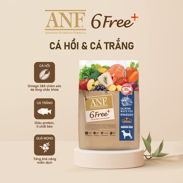 Hạt Chó Trên 6 Tháng ANF Natural 6Free Hữu Cơ