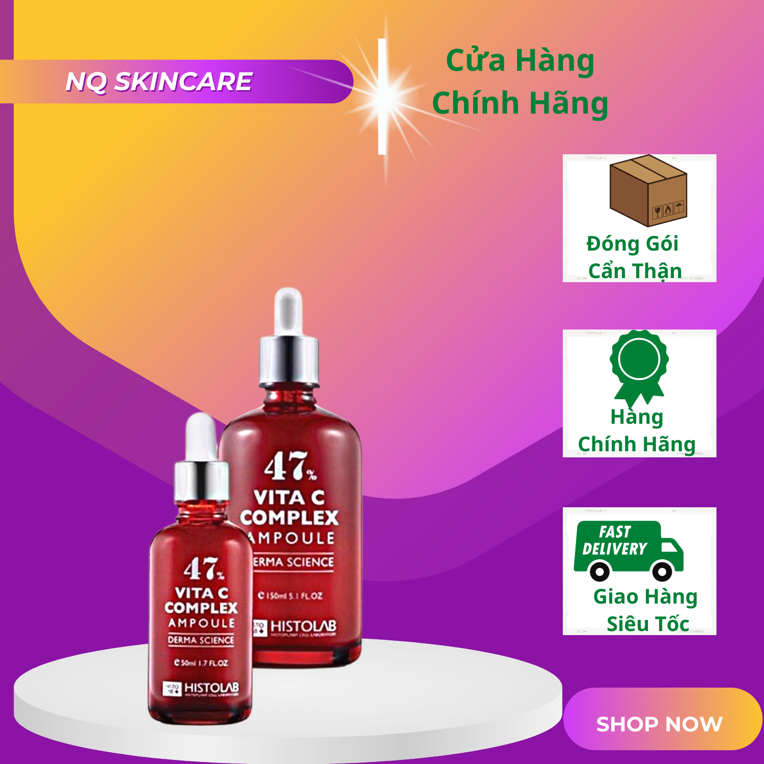 [ HISTOLAB ]Tinh Chất Dưỡng Trắng Da 47% VITA C COMPLEX 50ml