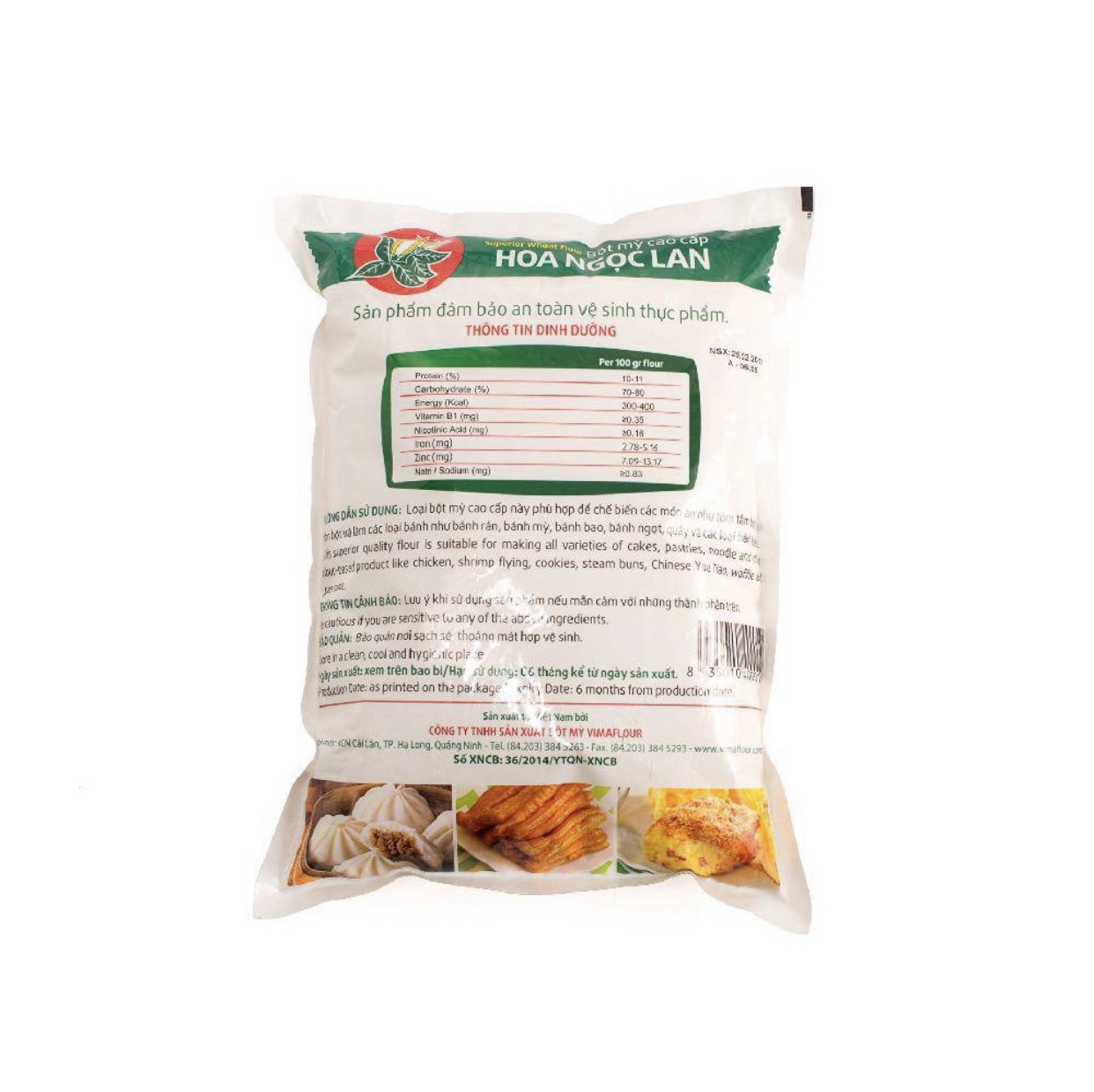 Bột mỳ hoa ngọc lan 1kg và 500g