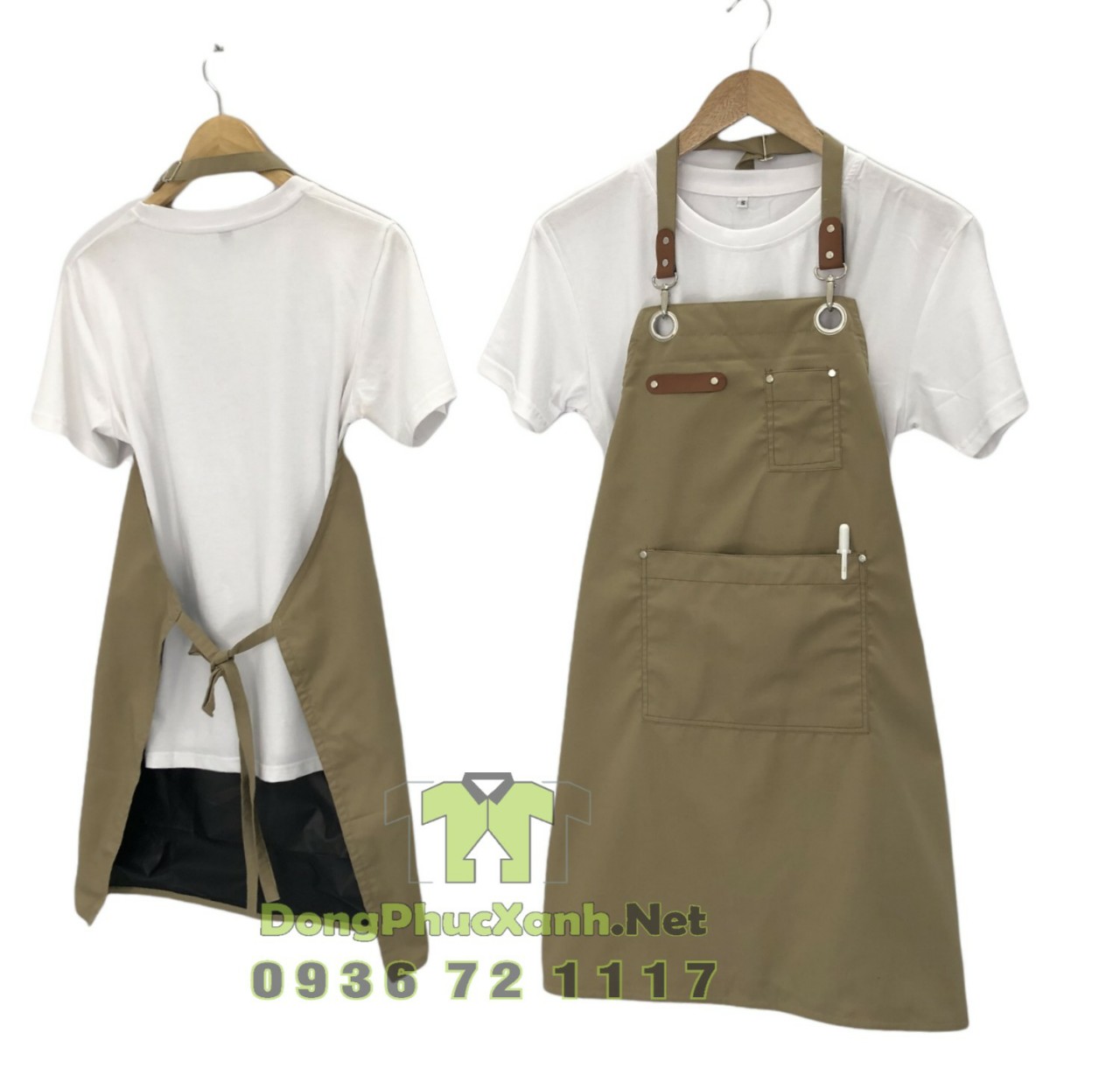 Tạp dề phục vụ nam nữ Tạp dề pha chế cao cấp