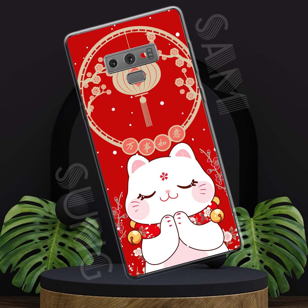 Ốp lưng Samsung Note 9 mẫu BST Mèo may mắn TPU