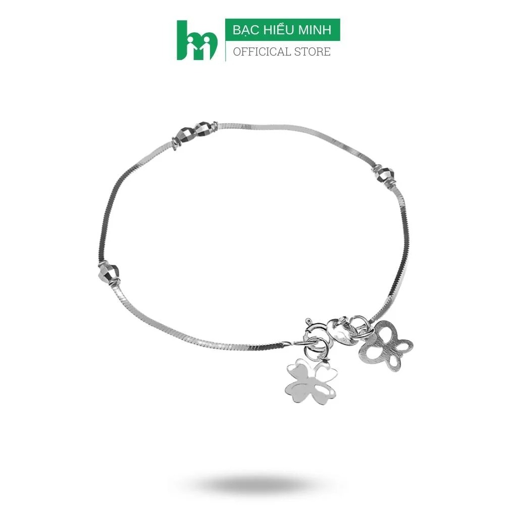 Vòng tay lắc tay nữ bạc chuẩn 925 bạc hiểu minh ltu002