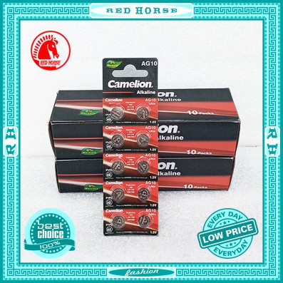 Pin đồng hồ đeo tay ag10 / lr1130 / lr54 - vỉ 10 viên camelion