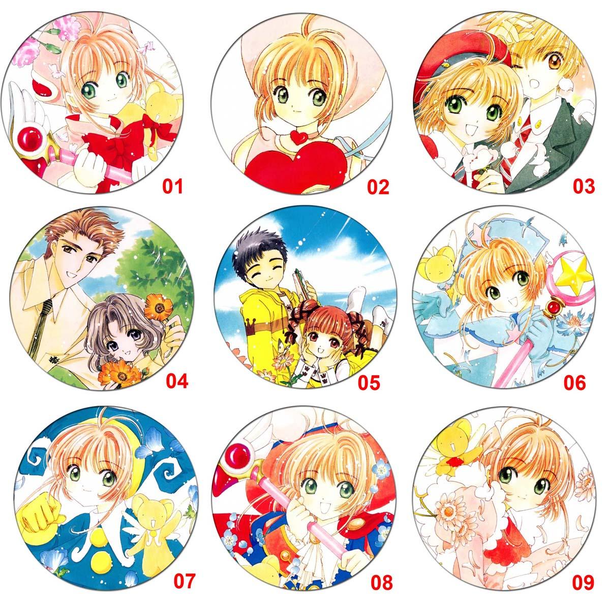 [HCM]Huy hiệu anime Sakura (Thủ Lĩnh Thẻ Bài) - combo 5 huy hiệu