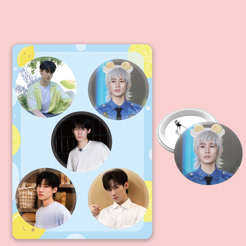 Tf gia tộc set 5 huy hiệu tnt thời đại thiếu niên đoàn tf tam đại chu chí hâm tả hàng tô tân hạo trương cực