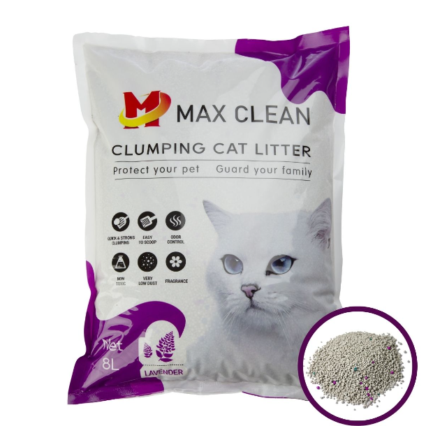 CÁT ĐẤT SÉT BENTONITE - CÁT VỆ SINH CHO MÈO MAX CLEAN