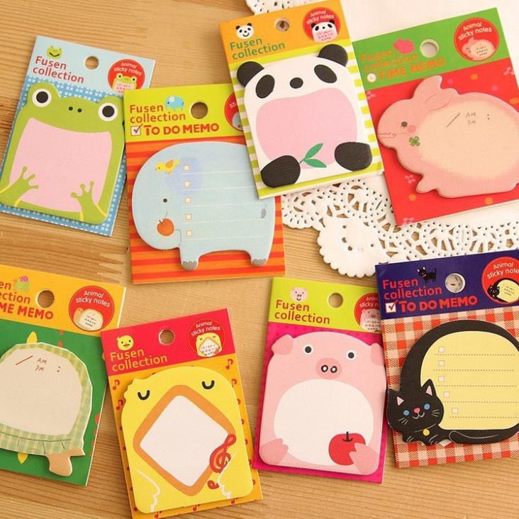 Giấy note vuông hình con vật