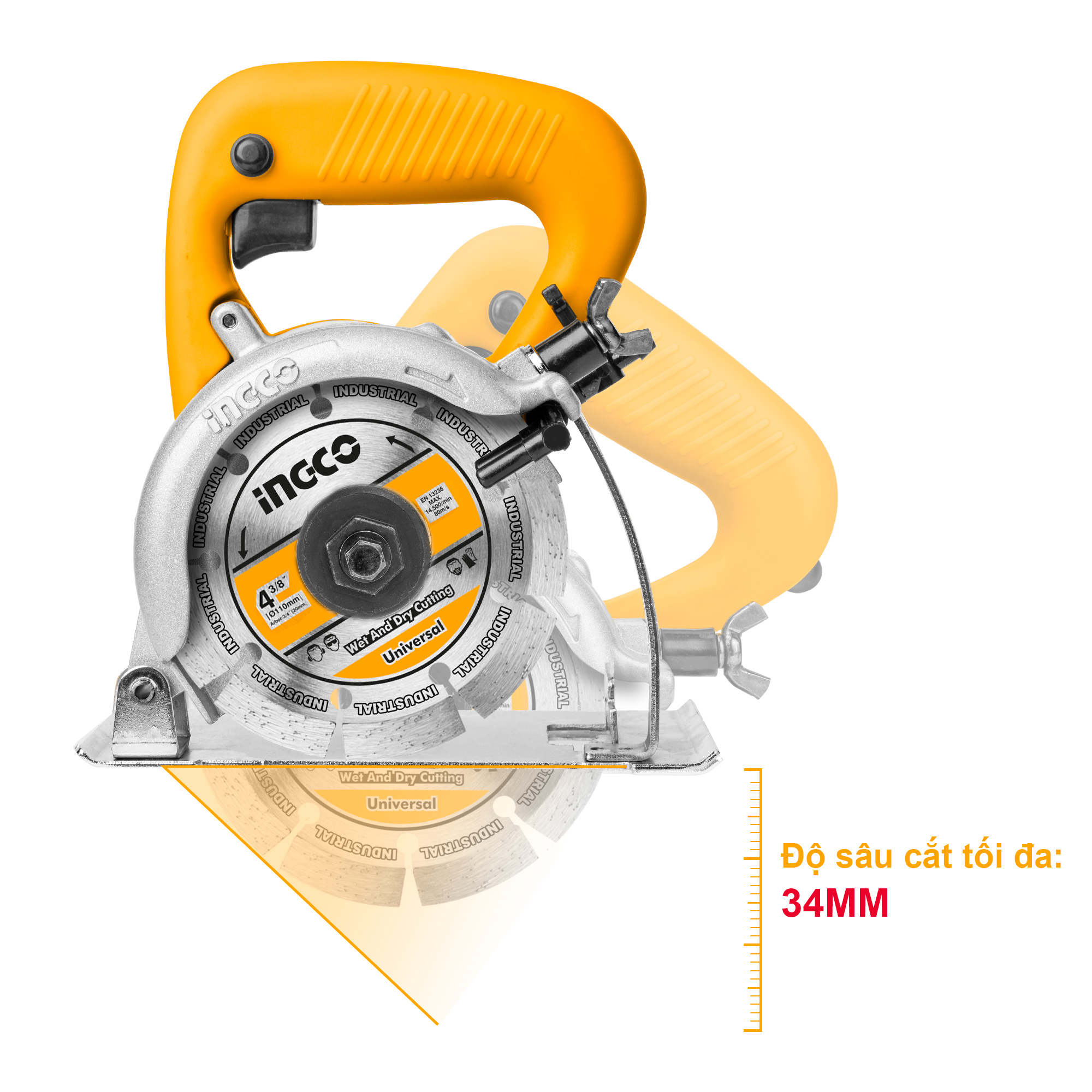 INGCO MC14008 Máy cắt đá granite