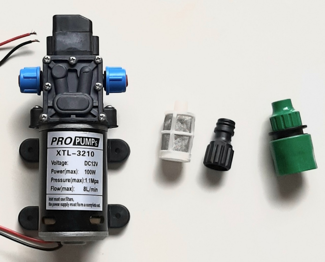 Máy bơm áp lực 12V 100W 8 lít