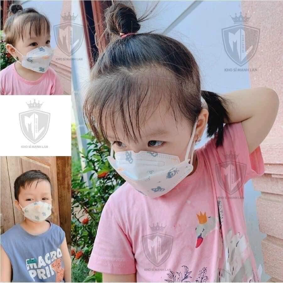 Túi 10 chiếc khẩu trang 4D mask KF94 trẻ em (6 tháng tuổi - 2 tuổi)