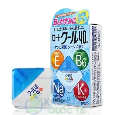 Nhỏ Mắt Rohto Nhật Bản Vita 40 Bổ Sung Vitamin 12ml - màu xanh