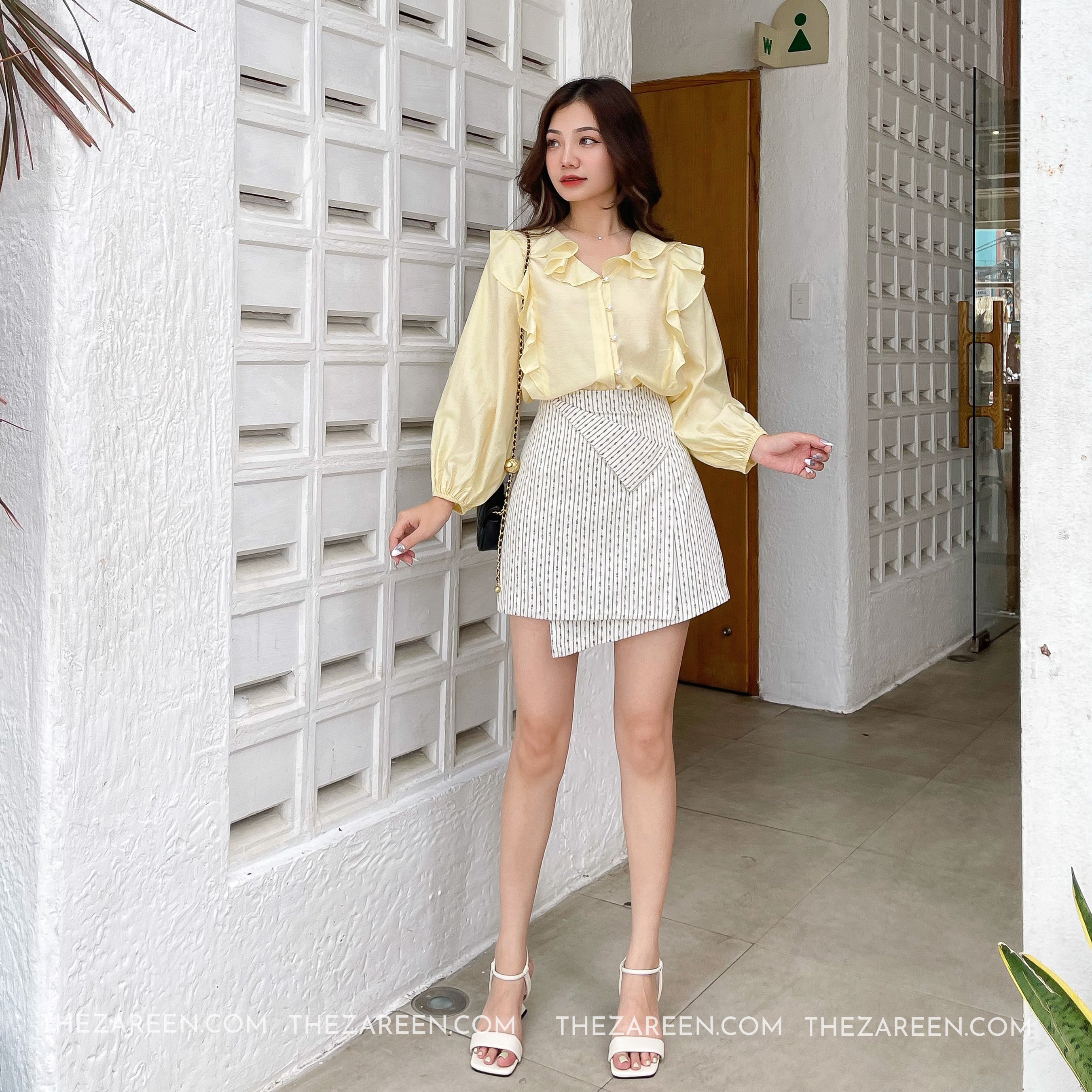 ZAREEN | CHÂN VÁY ĐẮP CHÉO BASIC VAA38