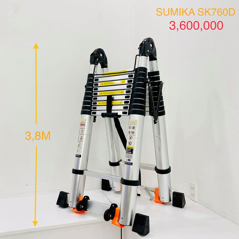 [HCM]Thang nhôm rút đôi Sumika SK760D cao 7.6m