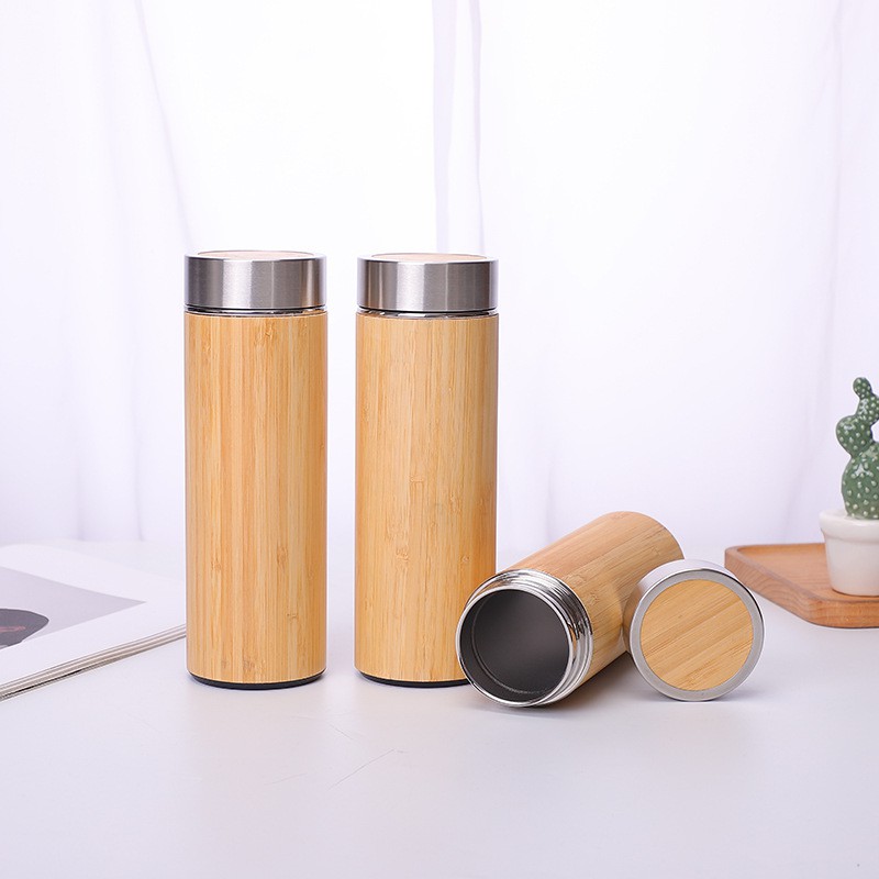 Bình giữ nhiệt vỏ tre 350/400ml