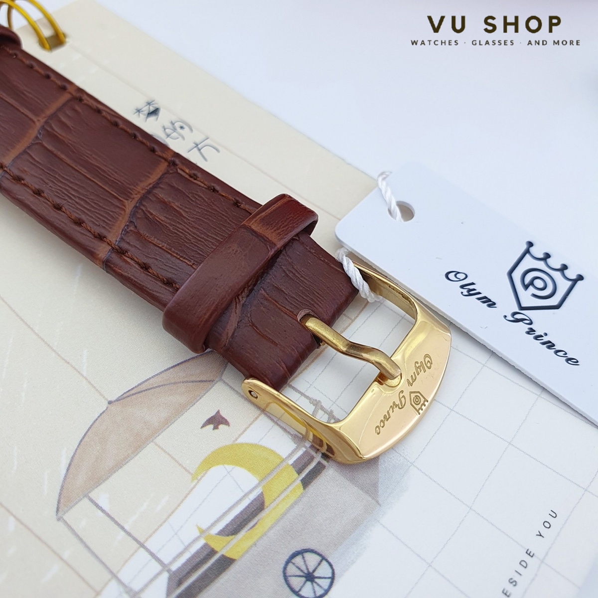 [HCM]ĐỒNG HỒ NỮ OLYM PRINCE 073 - DÂY DA SIÊU MỎNG
