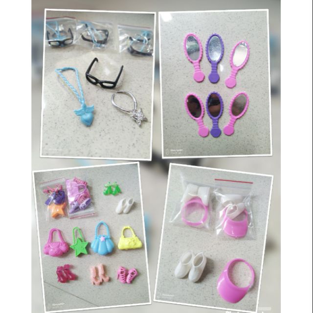 [HCM] Bộ 10 món phụ kiện dủ loại cho búp bê BB