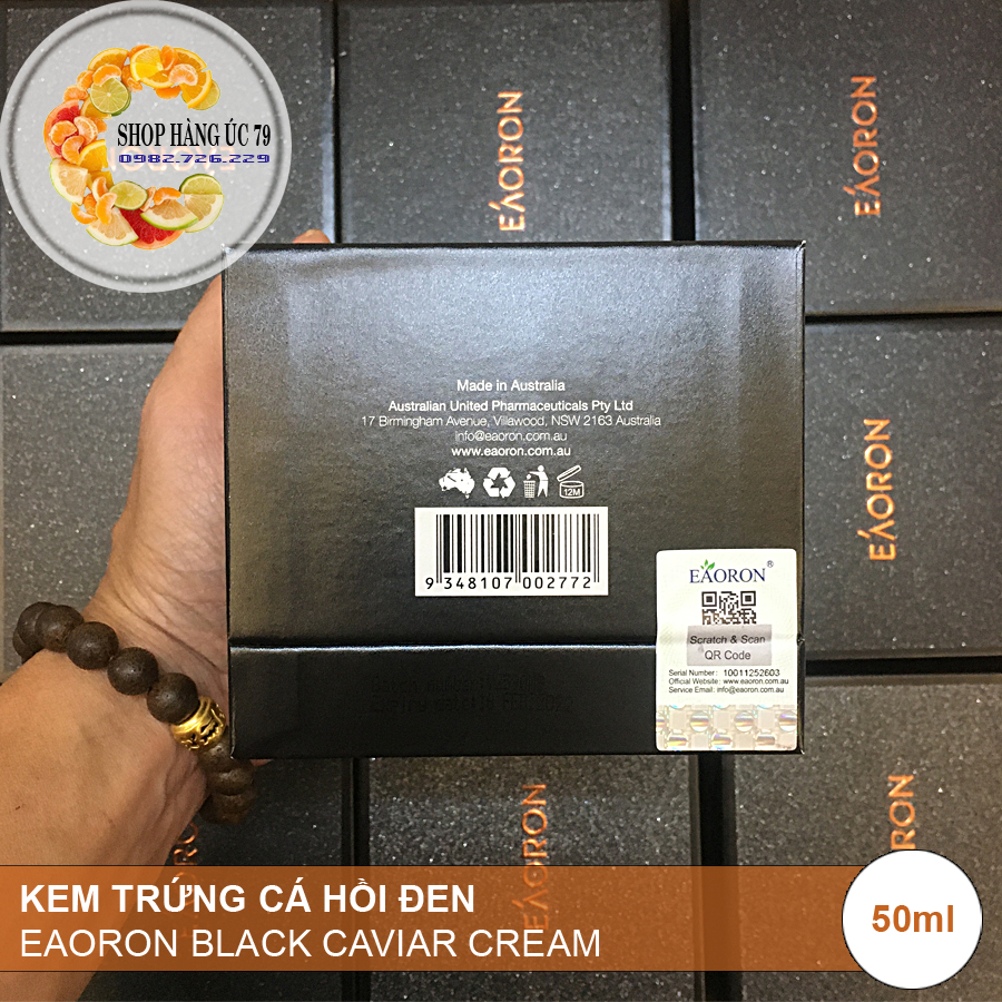 KEM TRỨNG CÁ HỒI ĐEN - EAORON BLACK CAVIAR CREAM