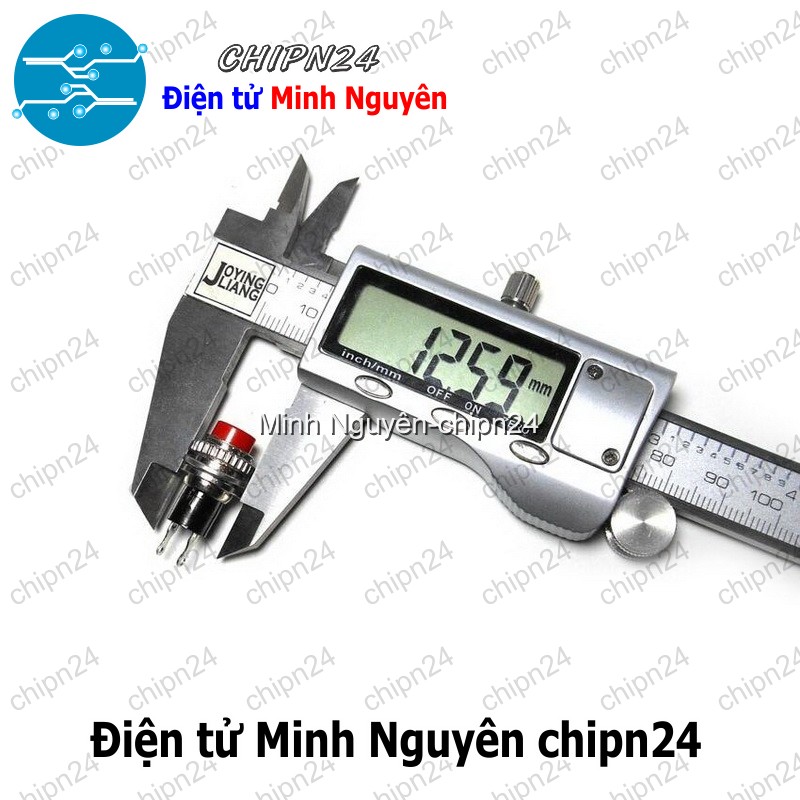 [3 cái] (G15) Nút nhấn nhả DS-314 Xanh Lá (Nút nhấn nhả Phi 10MM Xanh Lá)