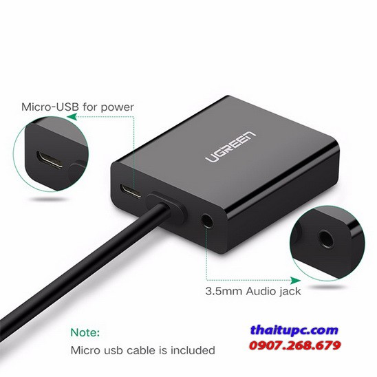 Cáp chuyển đổi Mini HDMI sang VGA Ugreen 40270