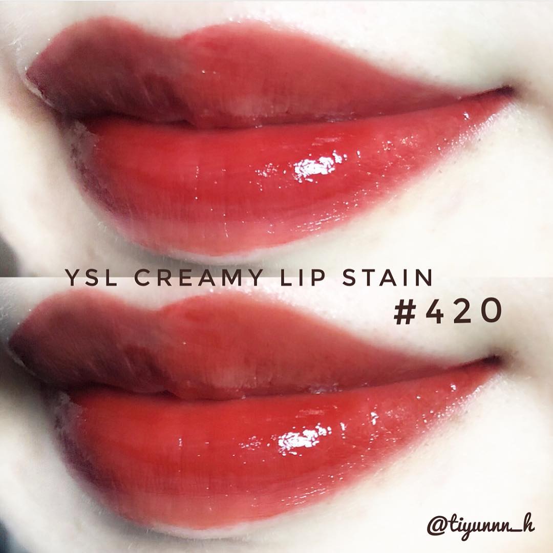 [HCM]Son Kem YSL Vinyl Cream 420 Chili Vibration